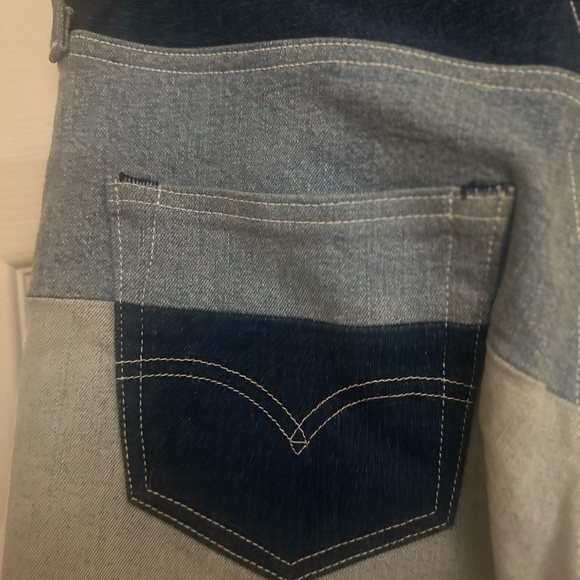 NWOT- Men’s Levi's 501 Made & Crafted Patchwork Original Fit Jeans. Size 32 x 32 - Picture 6 of 12